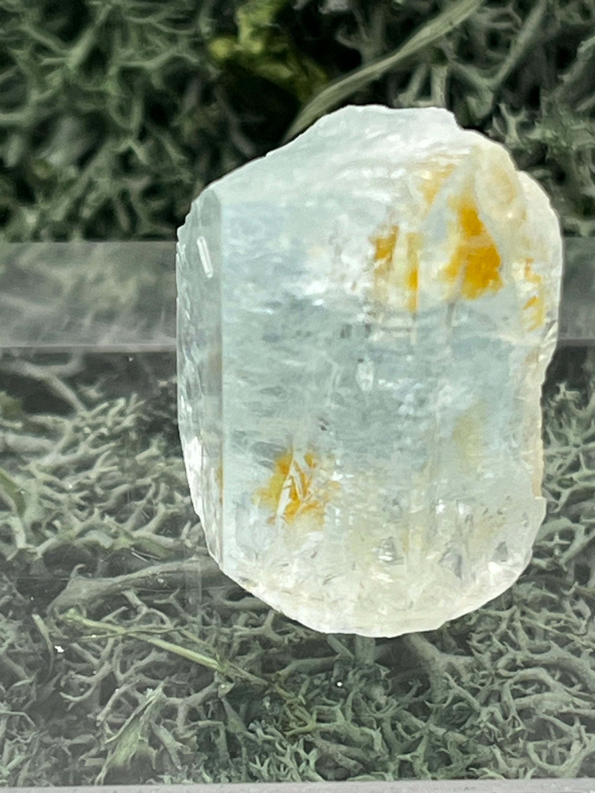 Aquamarin Kristall auf Feldspat aus Pakistan (21g) - crystal paradise