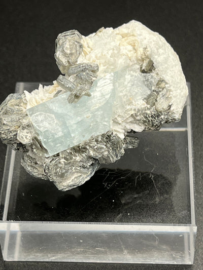 Aquamarin Kristall auf Feldspat aus Pakistan (58g) - crystal paradise