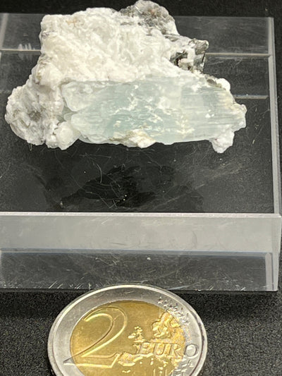 Aquamarin Kristall auf Feldspat aus Pakistan (18g) - crystal paradise