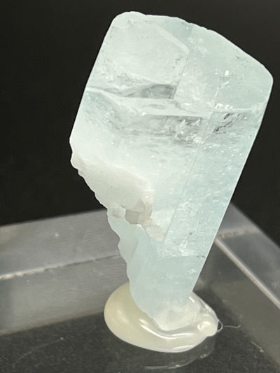 Aquamarin Kristall auf Feldspat aus Pakistan (17g) - crystal paradise