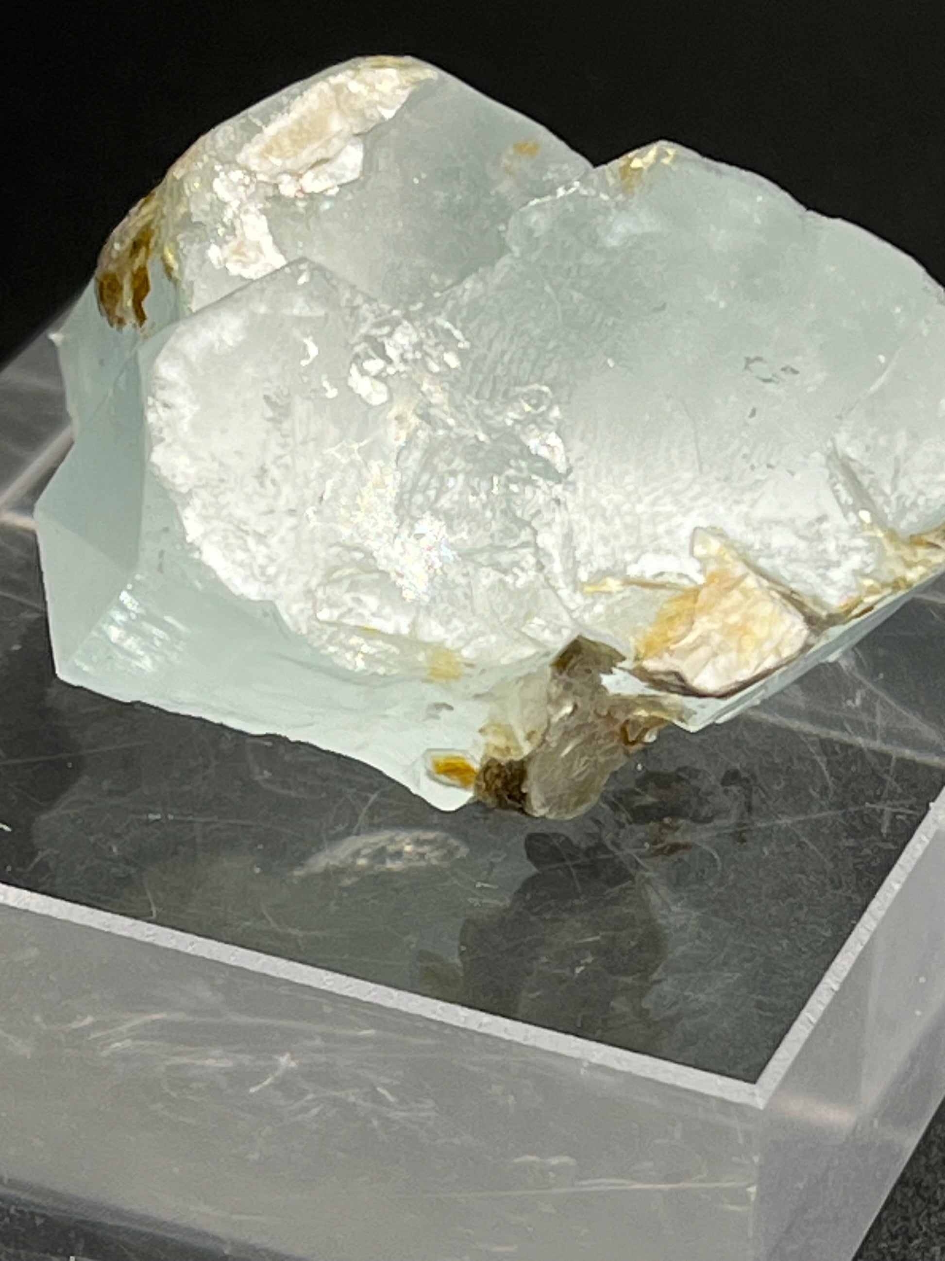 Aquamarin Kristall auf Feldspat aus Pakistan (42g) - crystal paradise