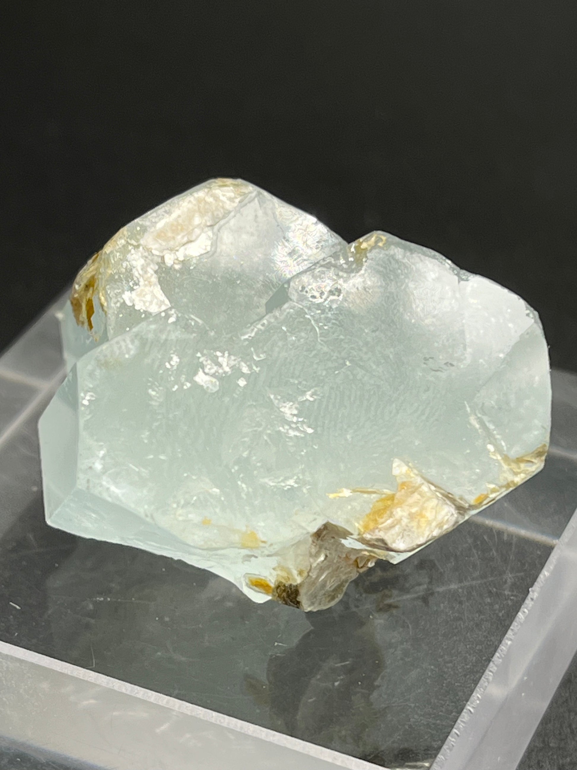 Aquamarin Kristall auf Feldspat aus Pakistan (42g) - crystal paradise