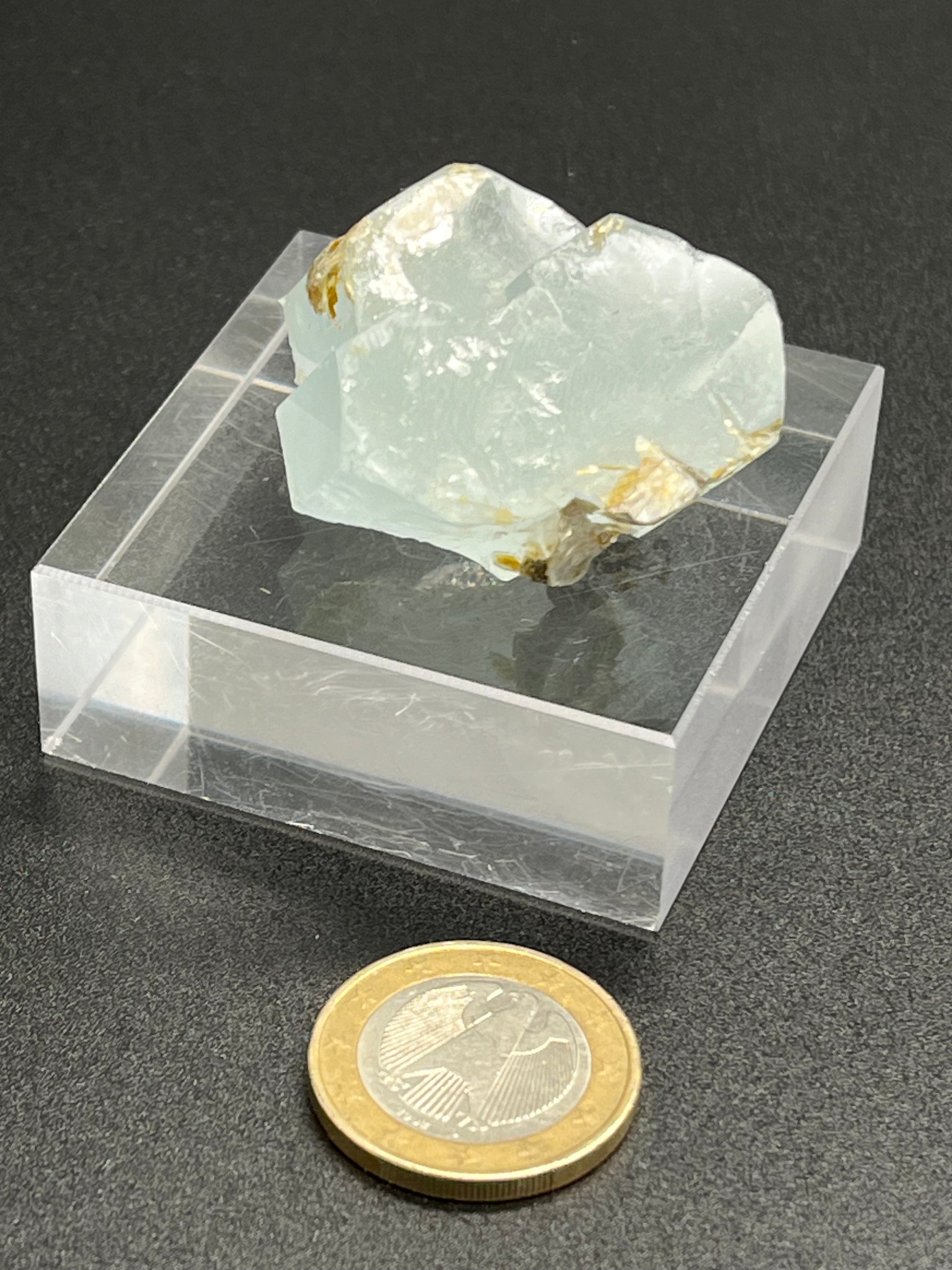 Aquamarin Kristall auf Feldspat aus Pakistan (42g) - crystal paradise