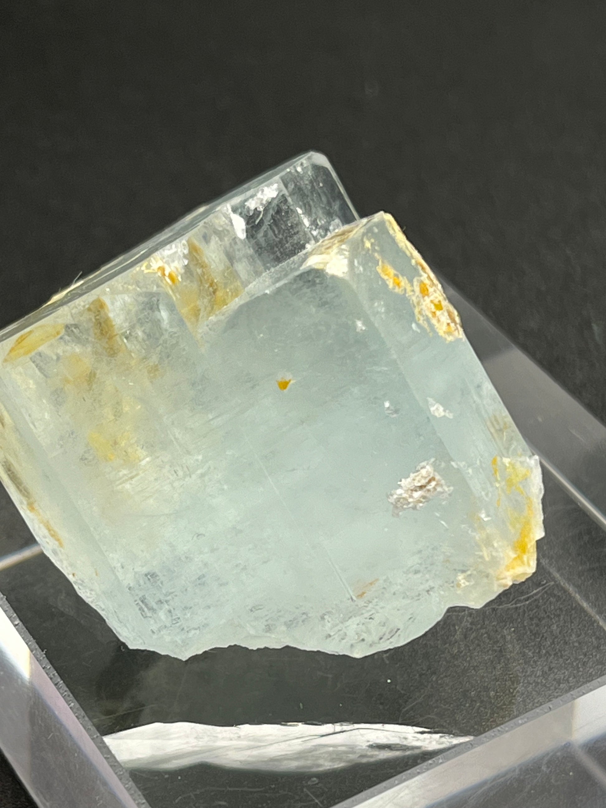 Aquamarin Kristall auf Feldspat aus Pakistan (42g) - crystal paradise