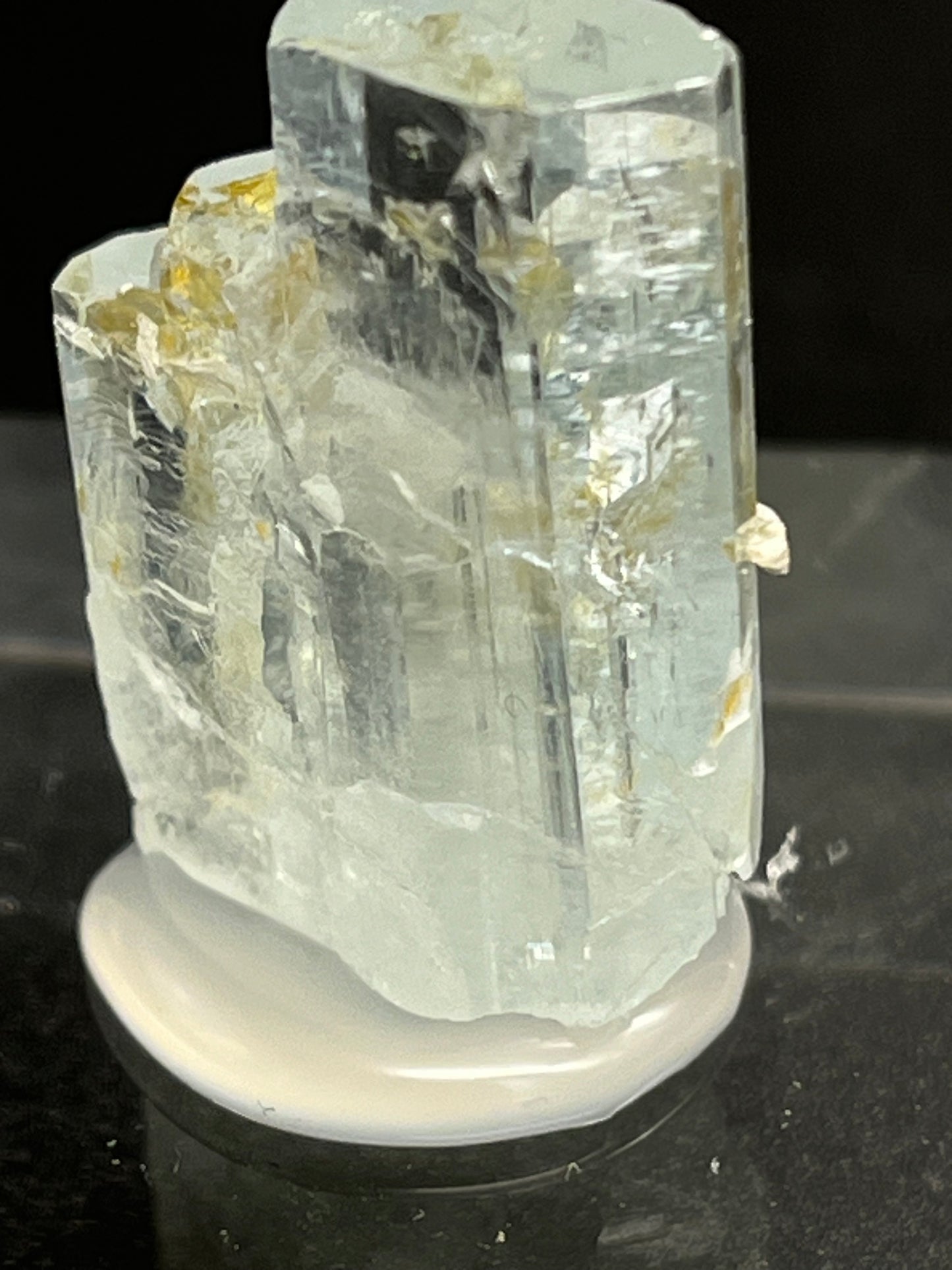 Aquamarin Kristall auf Feldspat aus Pakistan (7g) - crystal paradise