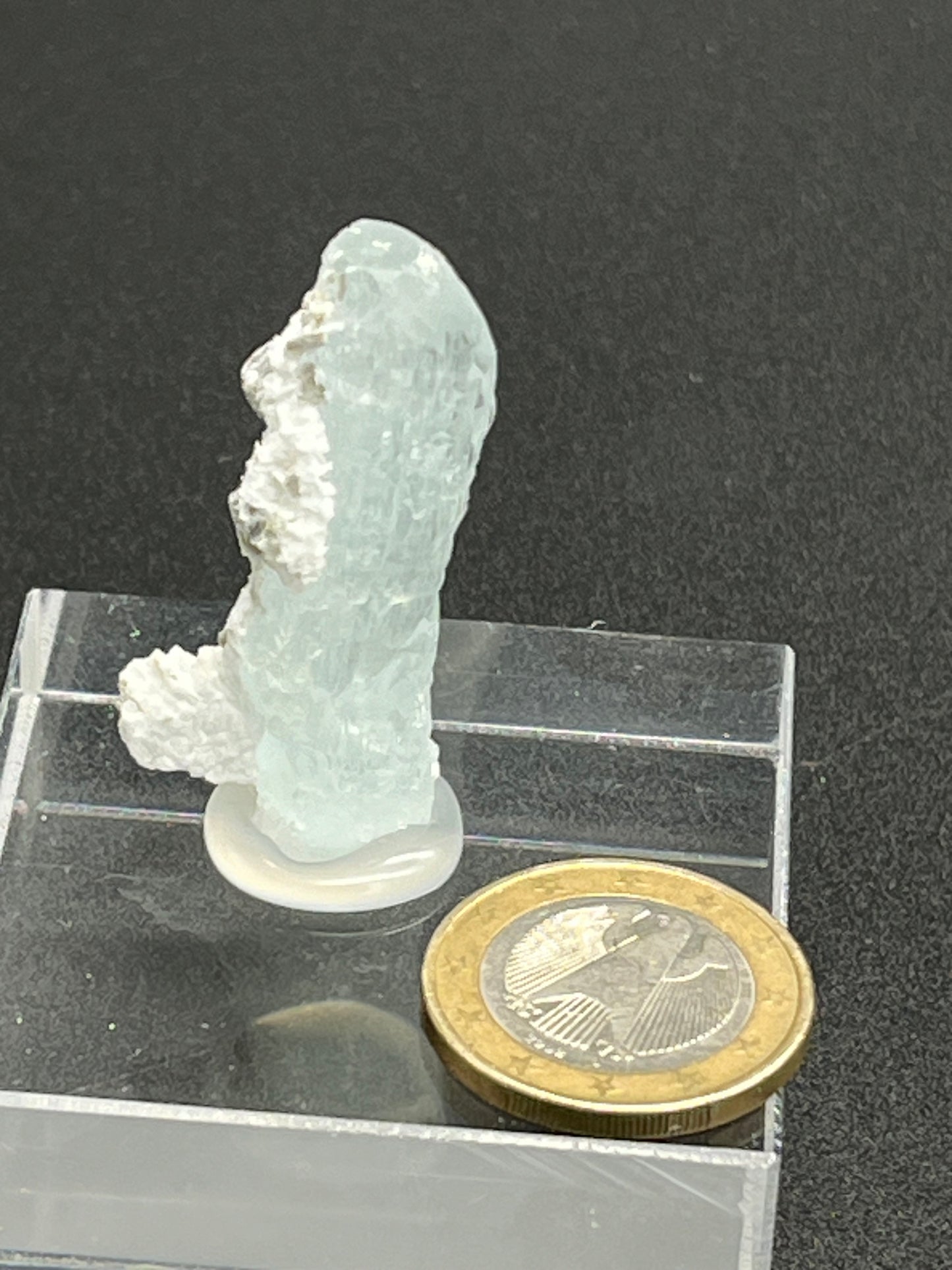 Aquamarin Kristall auf Feldspat aus Pakistan (9g) - crystal paradise