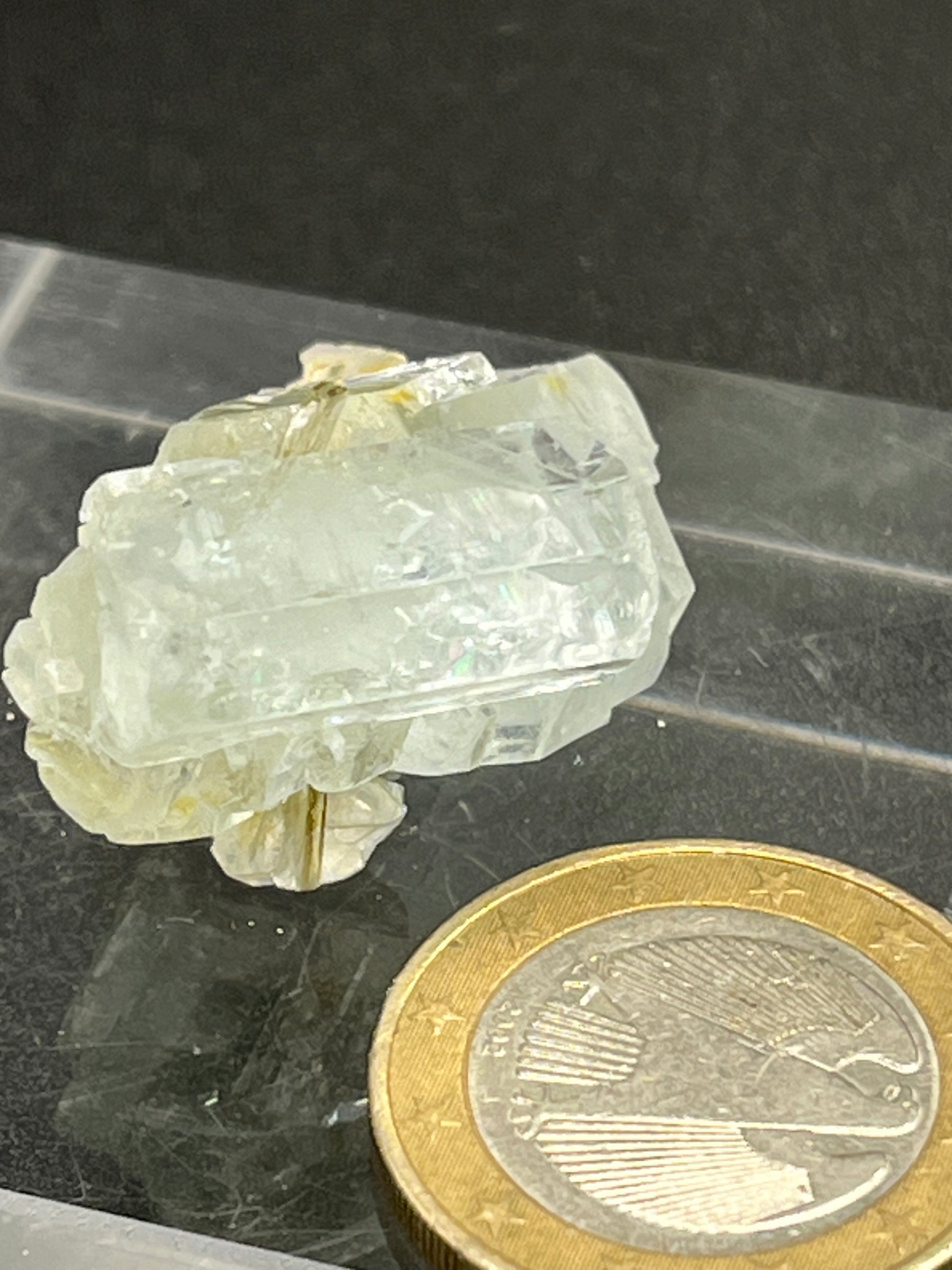 Aquamarin Kristall auf Feldspat aus Pakistan (12g) - crystal paradise