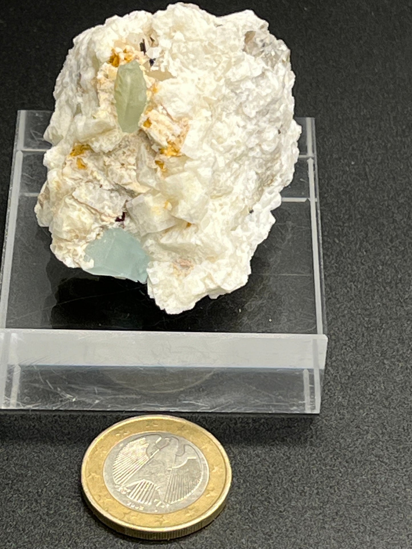 Aquamarin Kristall auf Feldspat aus Pakistan (73g) - crystal paradise