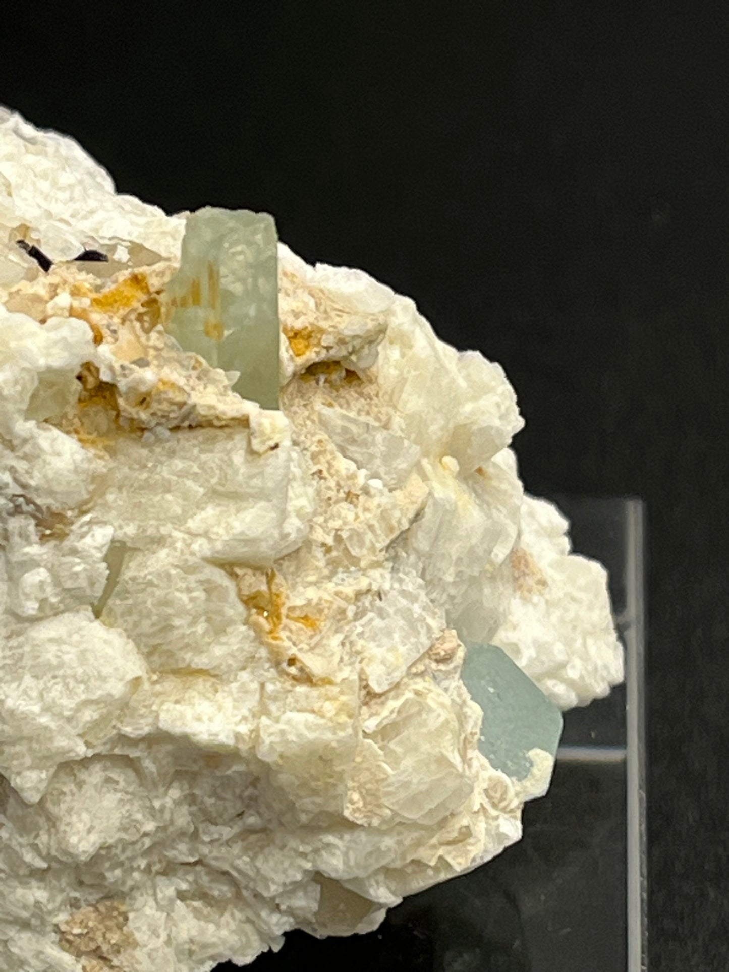 Aquamarin Kristall auf Feldspat aus Pakistan (73g) - crystal paradise