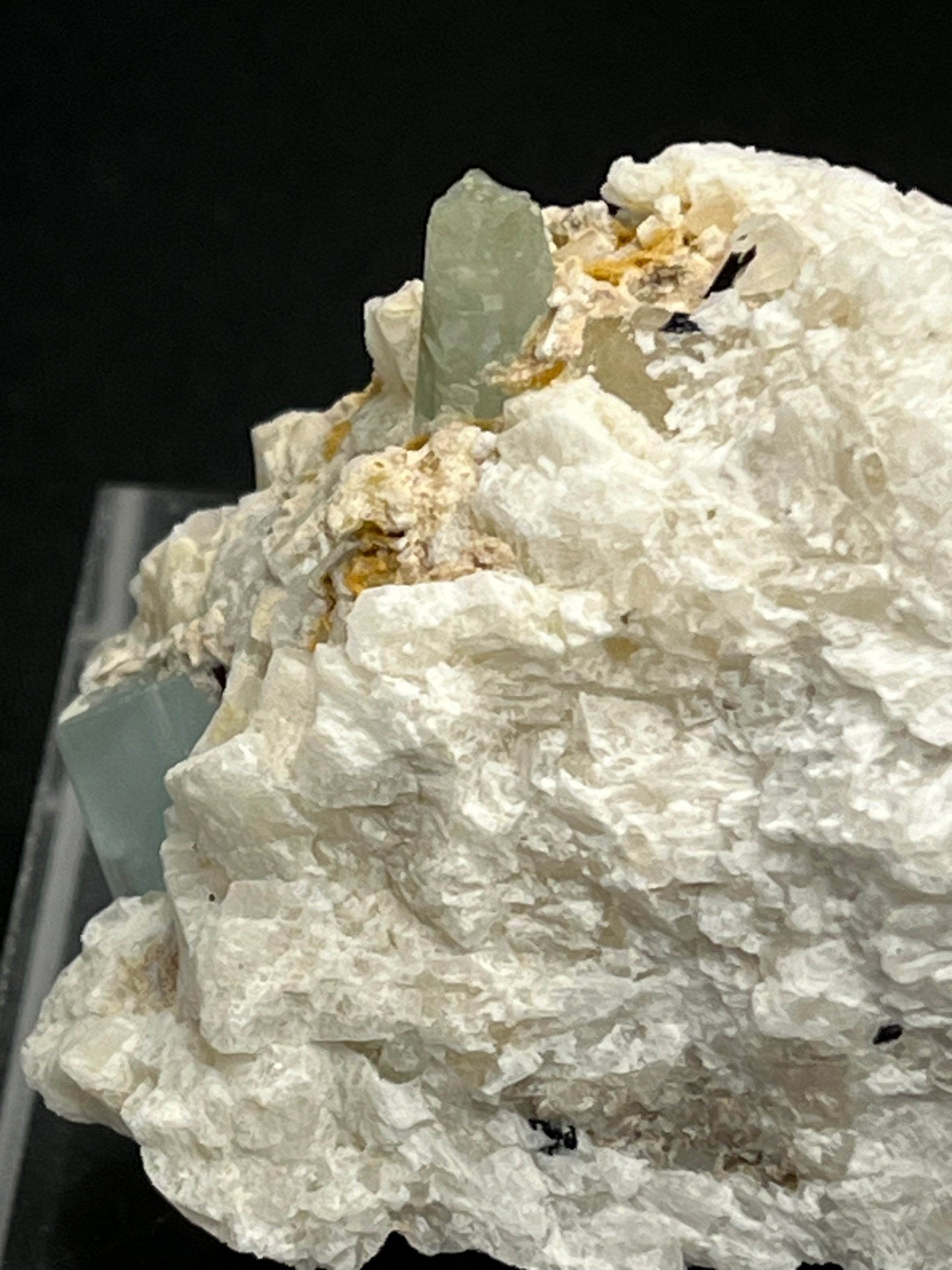 Aquamarin Kristall auf Feldspat aus Pakistan (73g) - crystal paradise