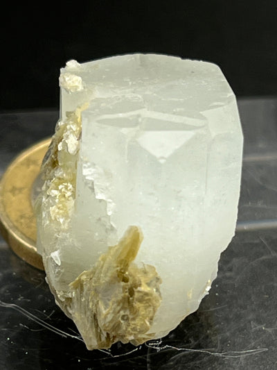 Aquamarin Kristall auf Feldspat aus Pakistan (11g) - crystal paradise