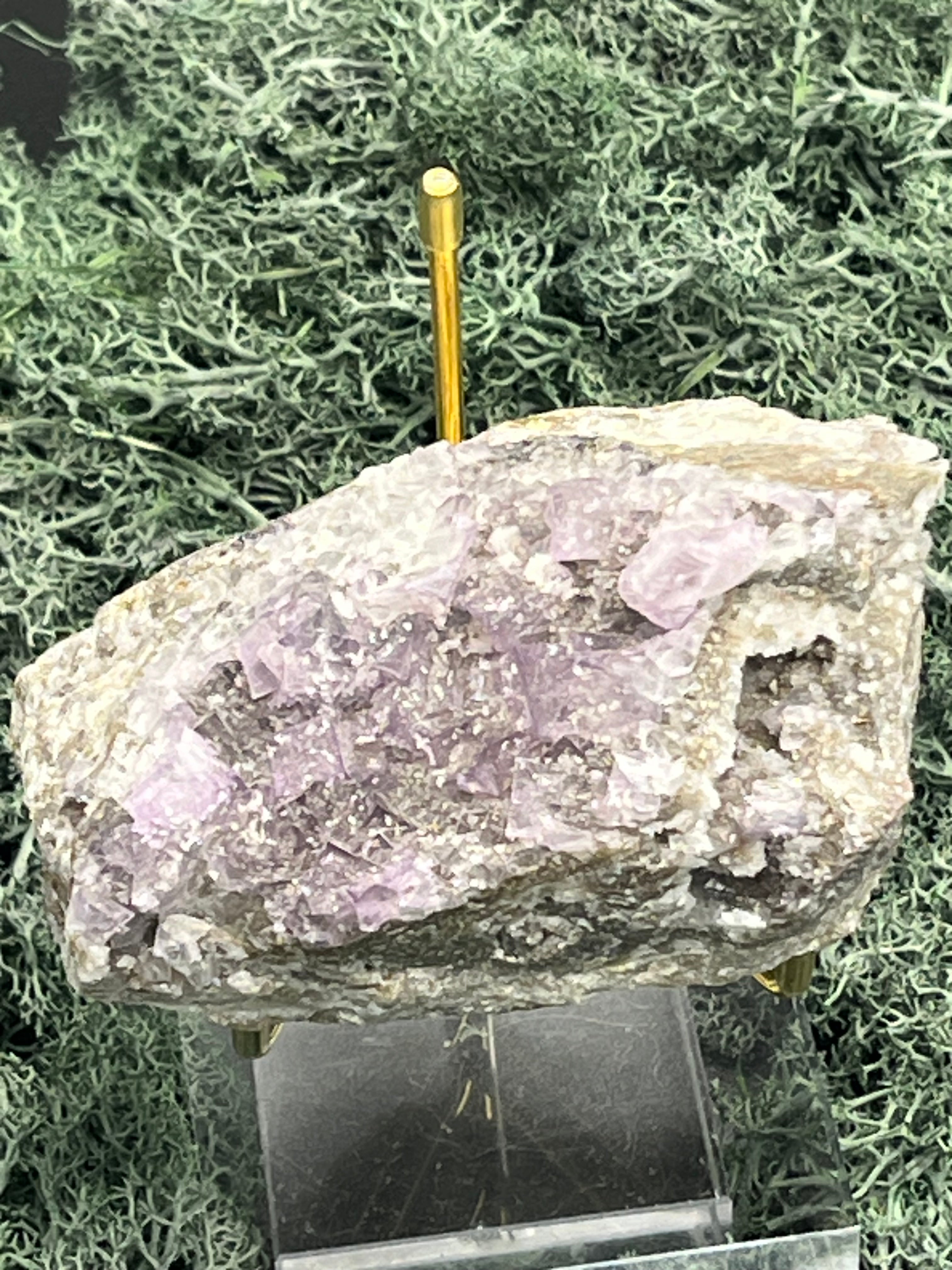 Violetter Fluorit aus Mexiko (537g) - Handstufe - crystal paradise