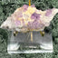 Violetter Fluorit aus Mexiko mit weissen und gelben Quarz Anlagerungen (115g) - Handstufe mit vielen Fluoritwürfeln - crystal paradise