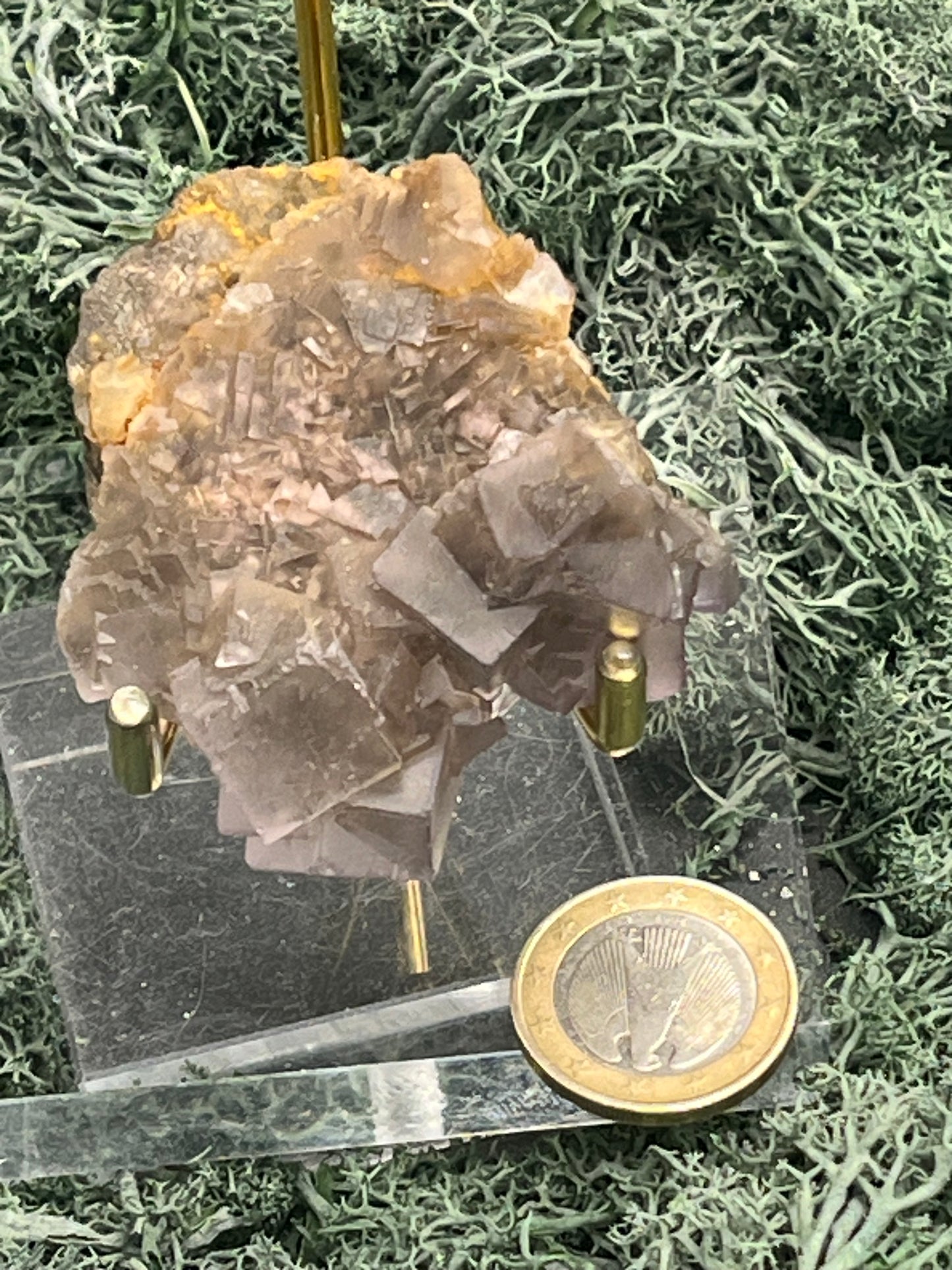 Violetter Fluorit aus Mexiko (89g) - Stufe mit grossen Fluoritwürfeln beidseitig - crystal paradise