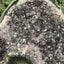 Achatisierter Amethyst Druse aus Uruguay (721g) - seitlich positionierter Achat - crystal paradise