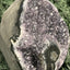 Achatisierter Amethyst Druse aus Uruguay (721g) - seitlich positionierter Achat - crystal paradise