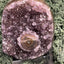 Achatisierter Amethyst Druse aus Uruguay (466g) - schönes lila mit mittiger Achatisisierung - crystal paradise