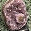 Achatisierter Amethyst Druse aus Uruguay (466g) - schönes lila mit mittiger Achatisisierung - crystal paradise