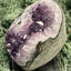 Achatisierte Amethyst Druse aus Uruguay (329g) - schöne dunkle Kristalle und Achatisierung - crystal paradise