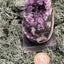 Achatisierte Amethyst Druse aus Uruguay (247g) - schöne dunkle Kristalle und Druzys - crystal paradise