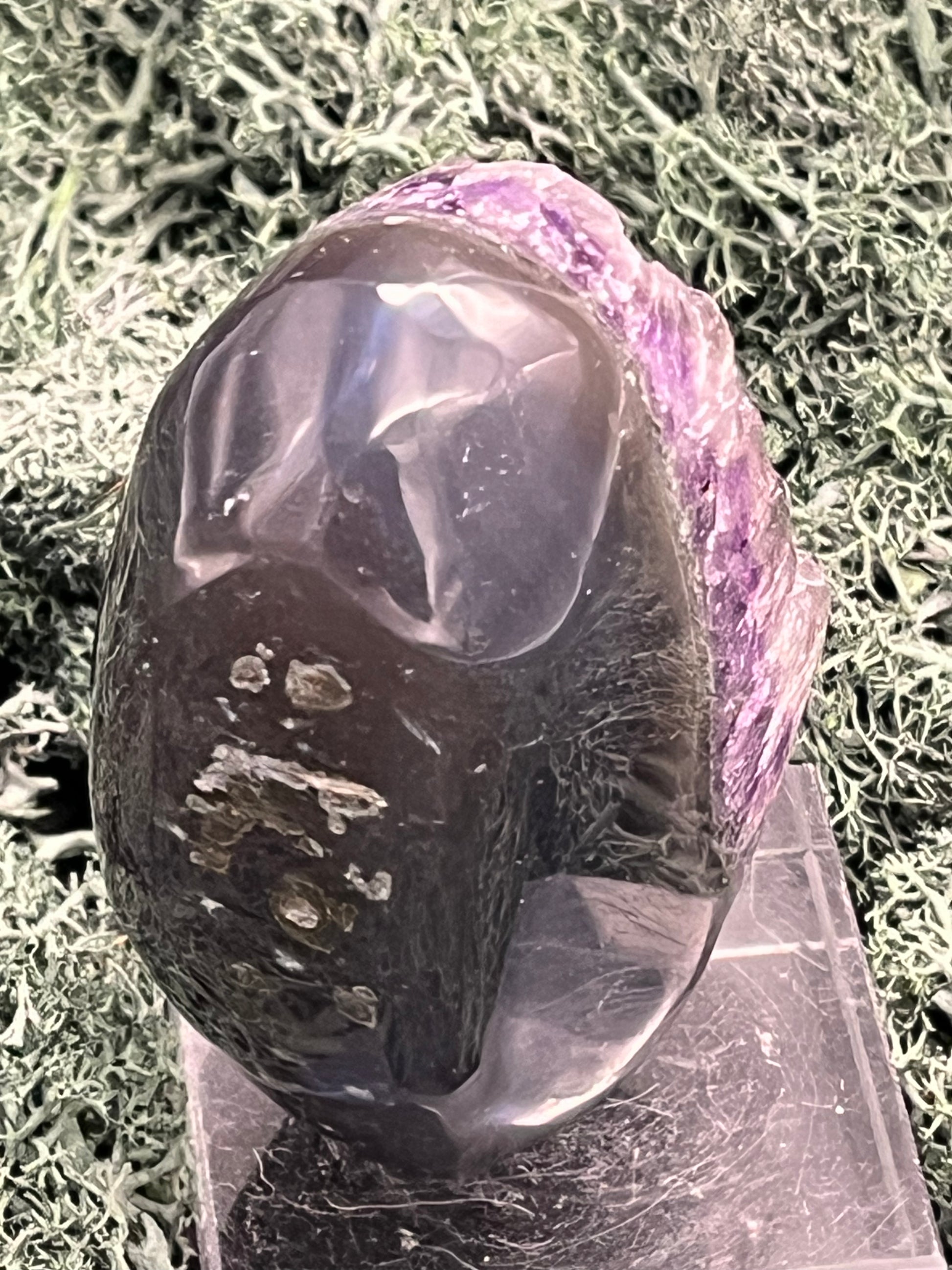 Achatisierte Amethyst Druse aus Uruguay (250g) - schöne dunkle Kristalle - crystal paradise