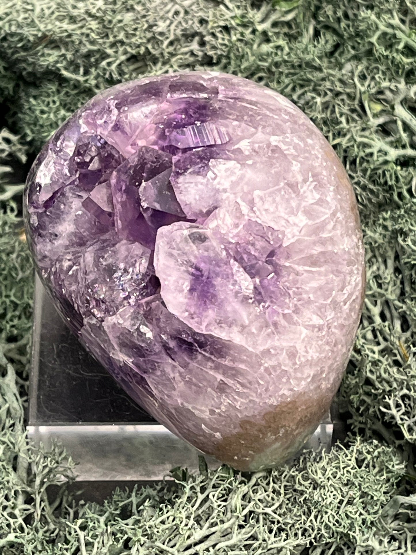 Achatisierte Amethyst Druse aus Uruguay (249g) - schöne dunkle Kristalle - crystal paradise