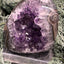 Achatisierte Amethyst Druse aus Uruguay (153g) - schöne dunkle Kristalle und Achatisierung - crystal paradise