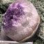 Achatisierte Amethyst Druse aus Uruguay (245g) - schöne hellviolette Kristalle und Rand - crystal paradise