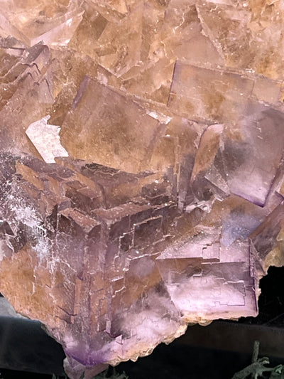 Fluorit Handstufe aus Baluchistan/Pakistan (292g) - schöne helle Kristallwüfel auf Muttergestein - crystal paradise