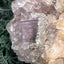 Fluorit Stufe aus Baluchistan/Pakistan (114g) - Platte mit Kristallenund Quarzblume auf Muttergestein - crystal paradise