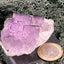 Fluorit Stufe aus Baluchistan/Pakistan (78g) - Stufe mit schöner hellvioletter Barcode Kristallstruktur - crystal paradise