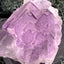 Fluorit Stufe aus Baluchistan/Pakistan (78g) - Stufe mit schöner hellvioletter Barcode Kristallstruktur - crystal paradise