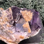 Fluorit Stufe aus Baluchistan/Pakistan (74g) - Stufe mit schöner dunkelvioletter Kristallstruktur und Quarzanlagerungen - crystal paradise