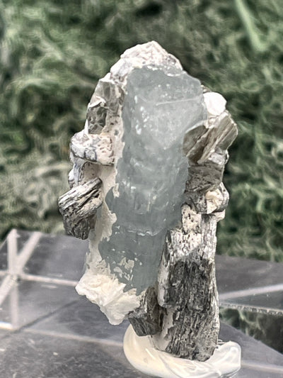 Aquamarin Kristall auf Feldspat aus Pakistan (14g) - crystal paradise