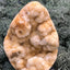 Gold-/beigefarbene Calcit Druzy Freeform aus Pakistan (591g) - super schöne Kugelkristalle und Druzyse - crystal paradise