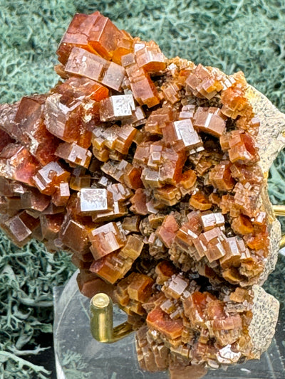 Vanadenit Stufe aus Marokko (227g) - super schöne große rote Kristalle - crystal paradise