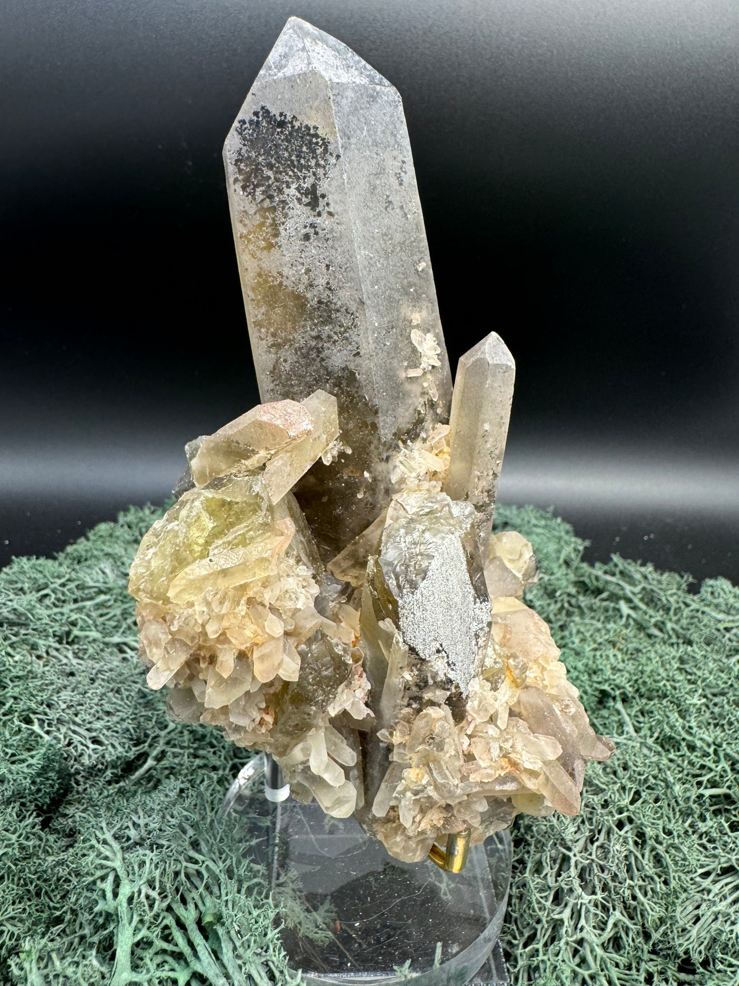 Rauchquarz Stufe aus Brasilien (514g) - sehr schöner Hauptkristall - crystal paradise