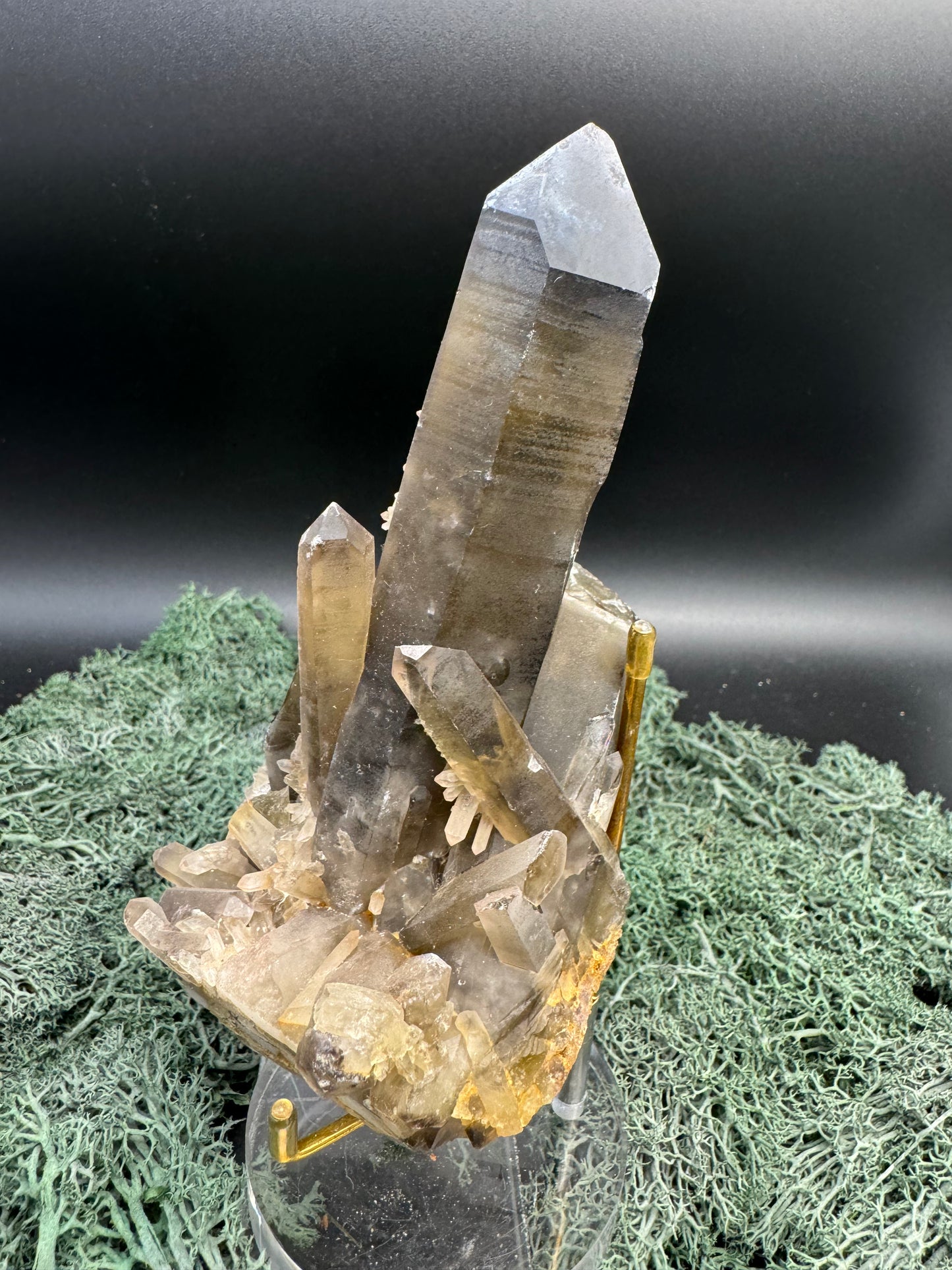 Rauchquarz Stufe aus Brasilien (514g) - sehr schöner Hauptkristall - crystal paradise