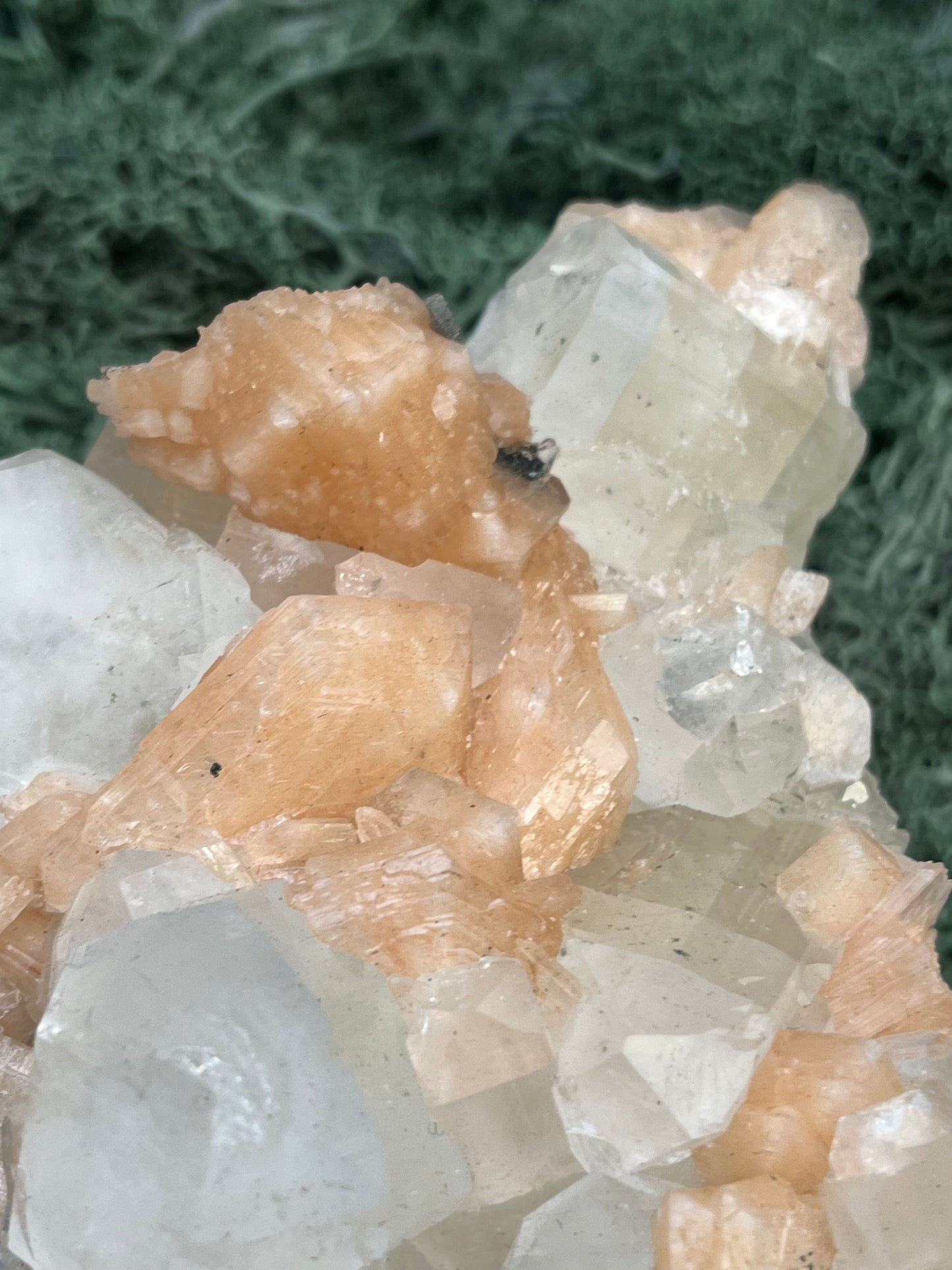 Apophyllit Stilbit Cluster aus Indien (528g)