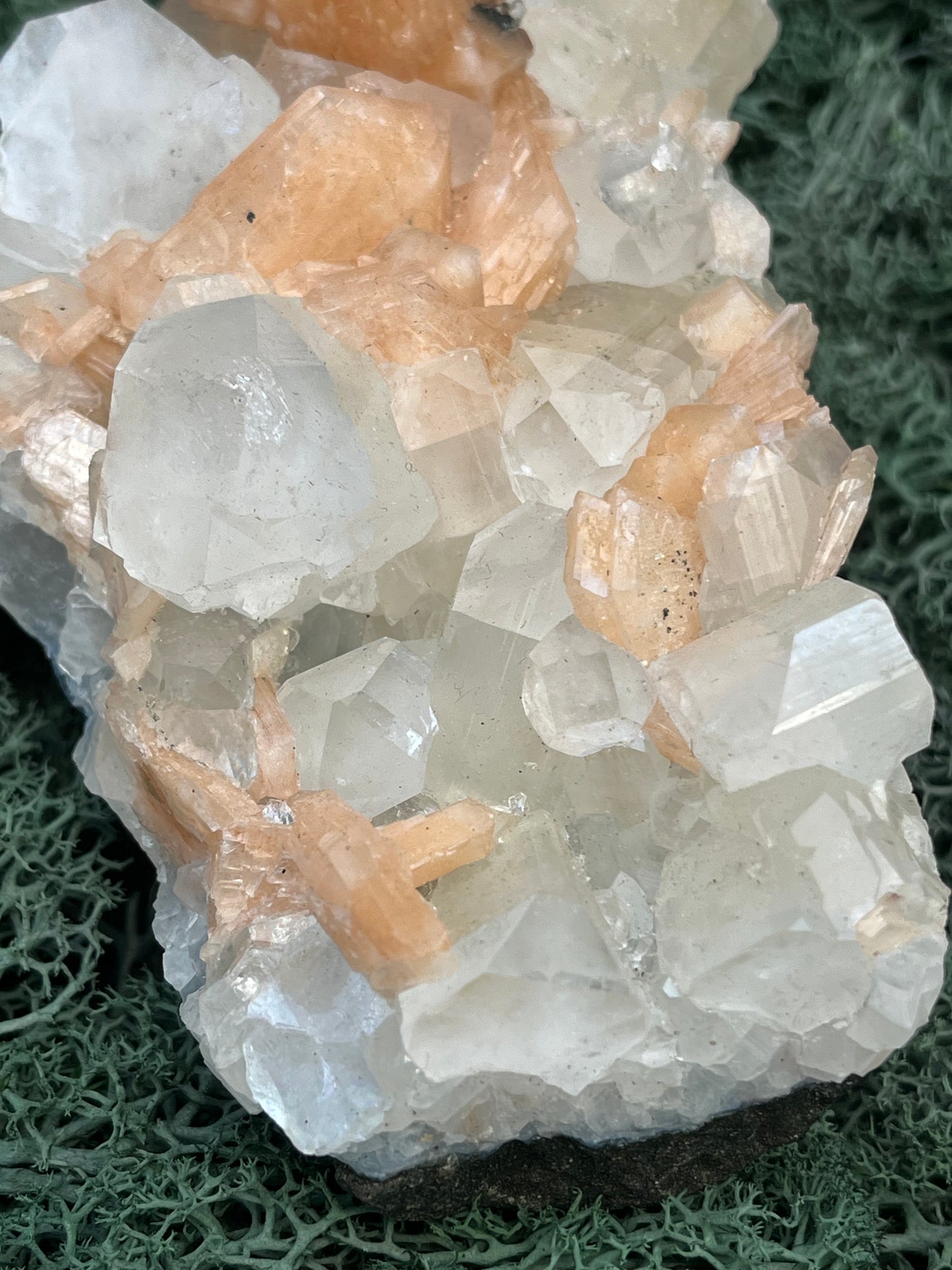 Apophyllit Stilbit Cluster aus Indien (528g)