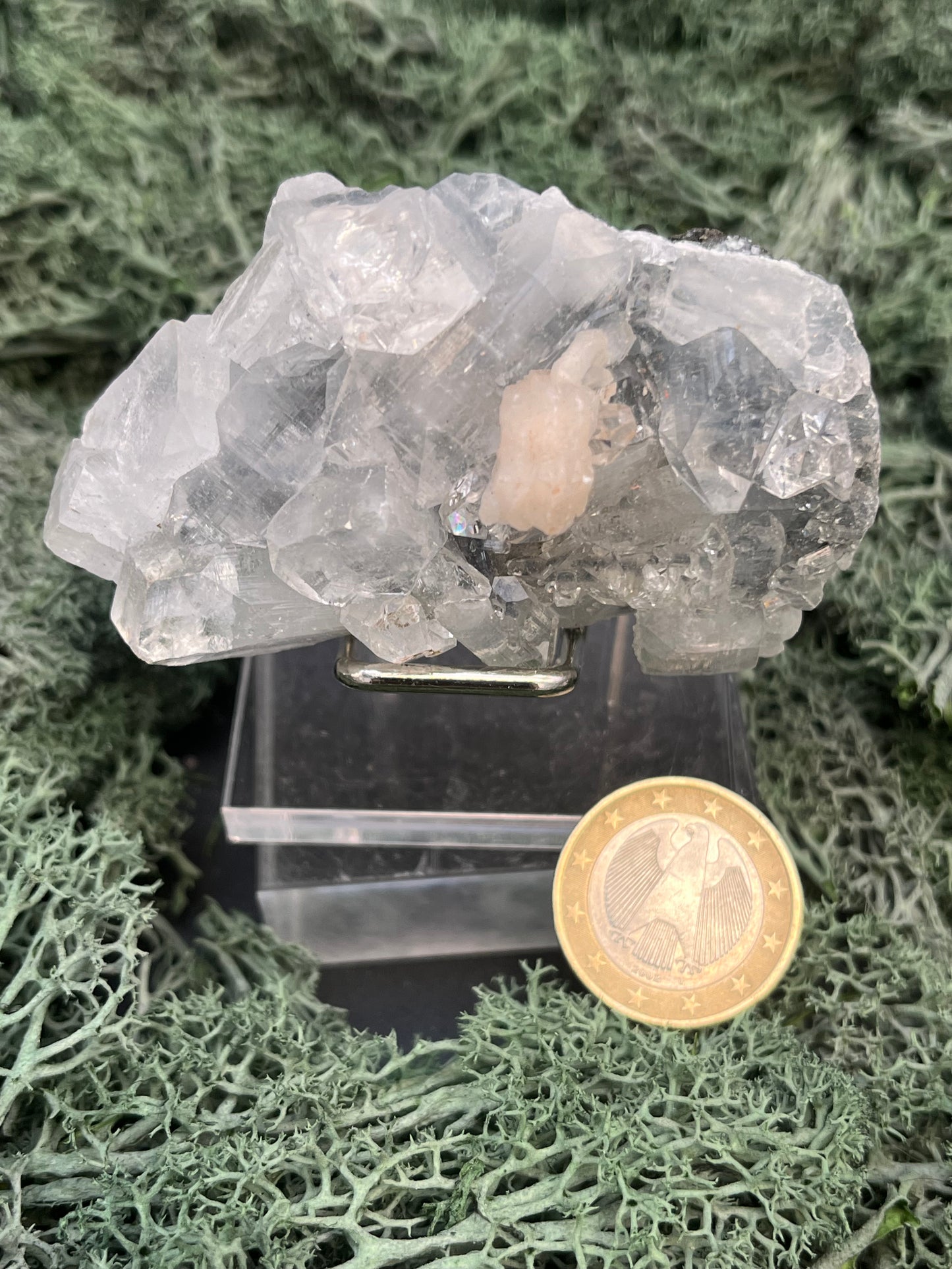 Apophyllit Stilbit Cluster aus Indien (78g)