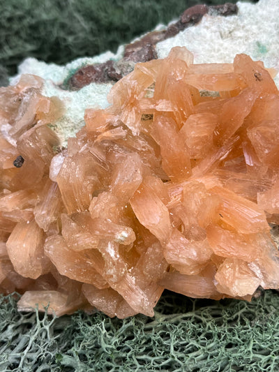 Stilbit Cluster gross auf Zeolith aus Indien (608g) - viele grosse Kristalle - crystal paradise