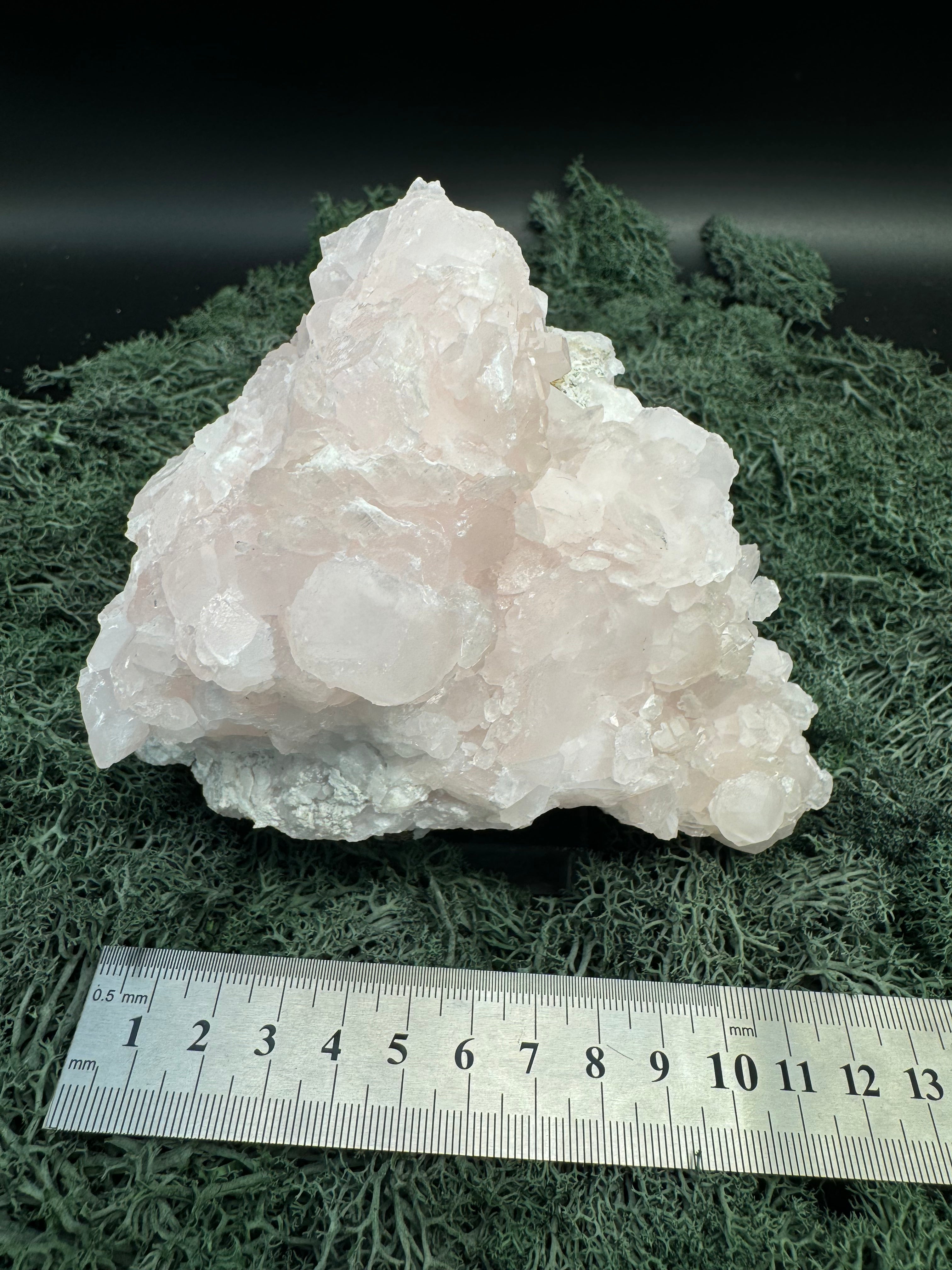 Pink Calcit Großstufe (UV Reaktiv) (1128g)-  schöne Kristallstruktur - crystal paradise