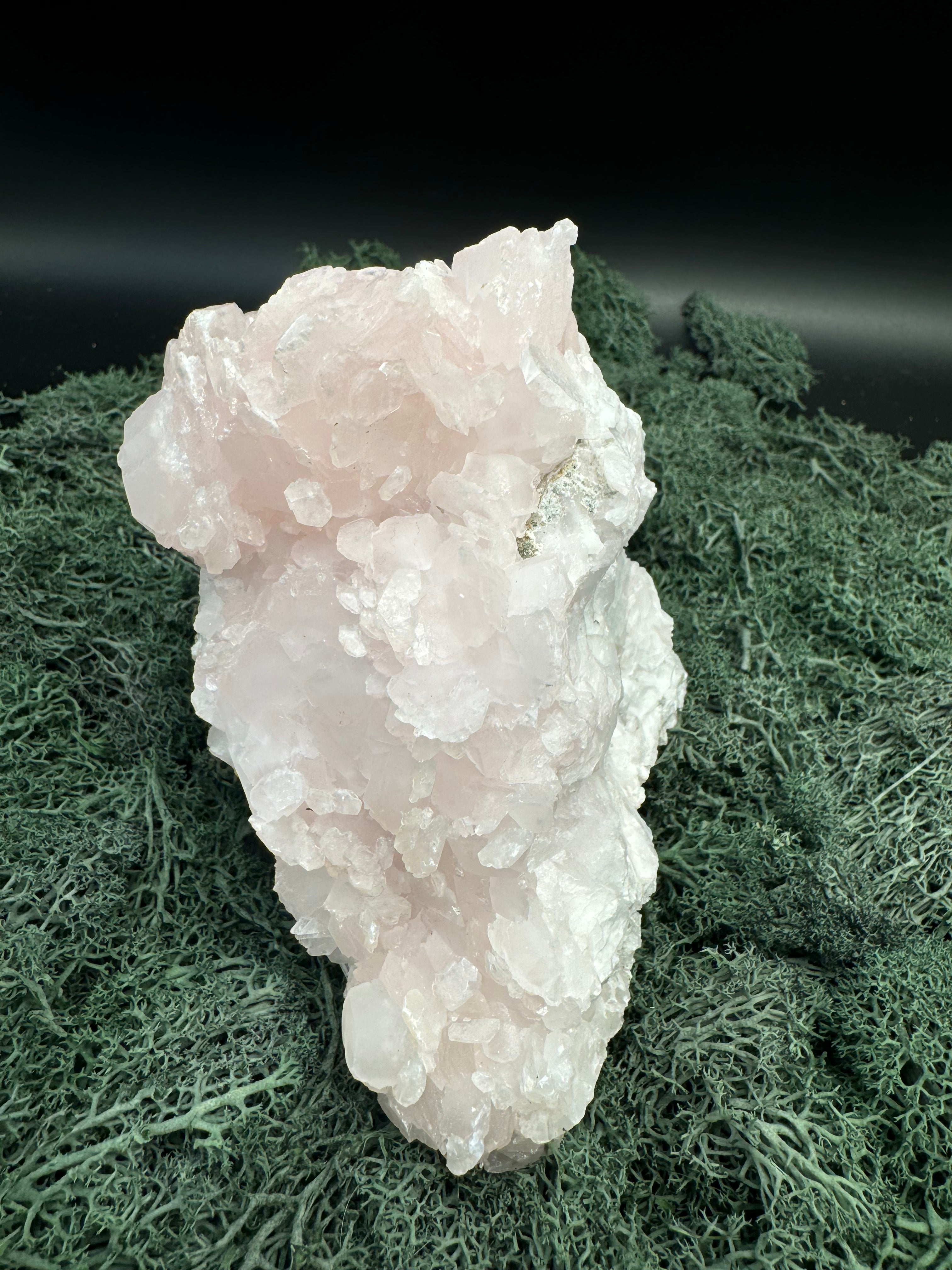 Pink Calcit Großstufe (UV Reaktiv) (1128g)-  schöne Kristallstruktur - crystal paradise