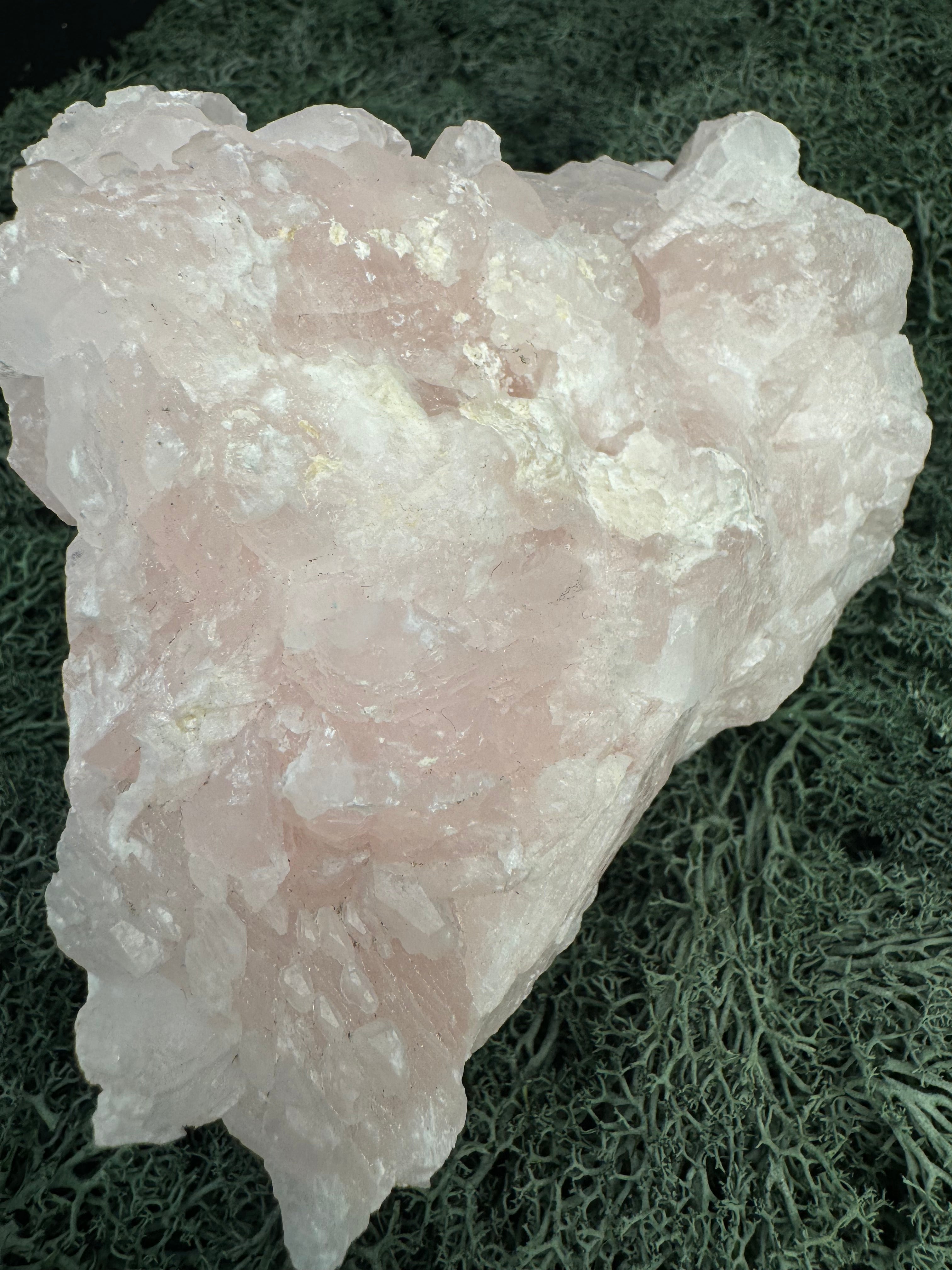 Pink Calcit Großstufe (UV Reaktiv) (1345g)-  schöne Kristallstruktur - crystal paradise