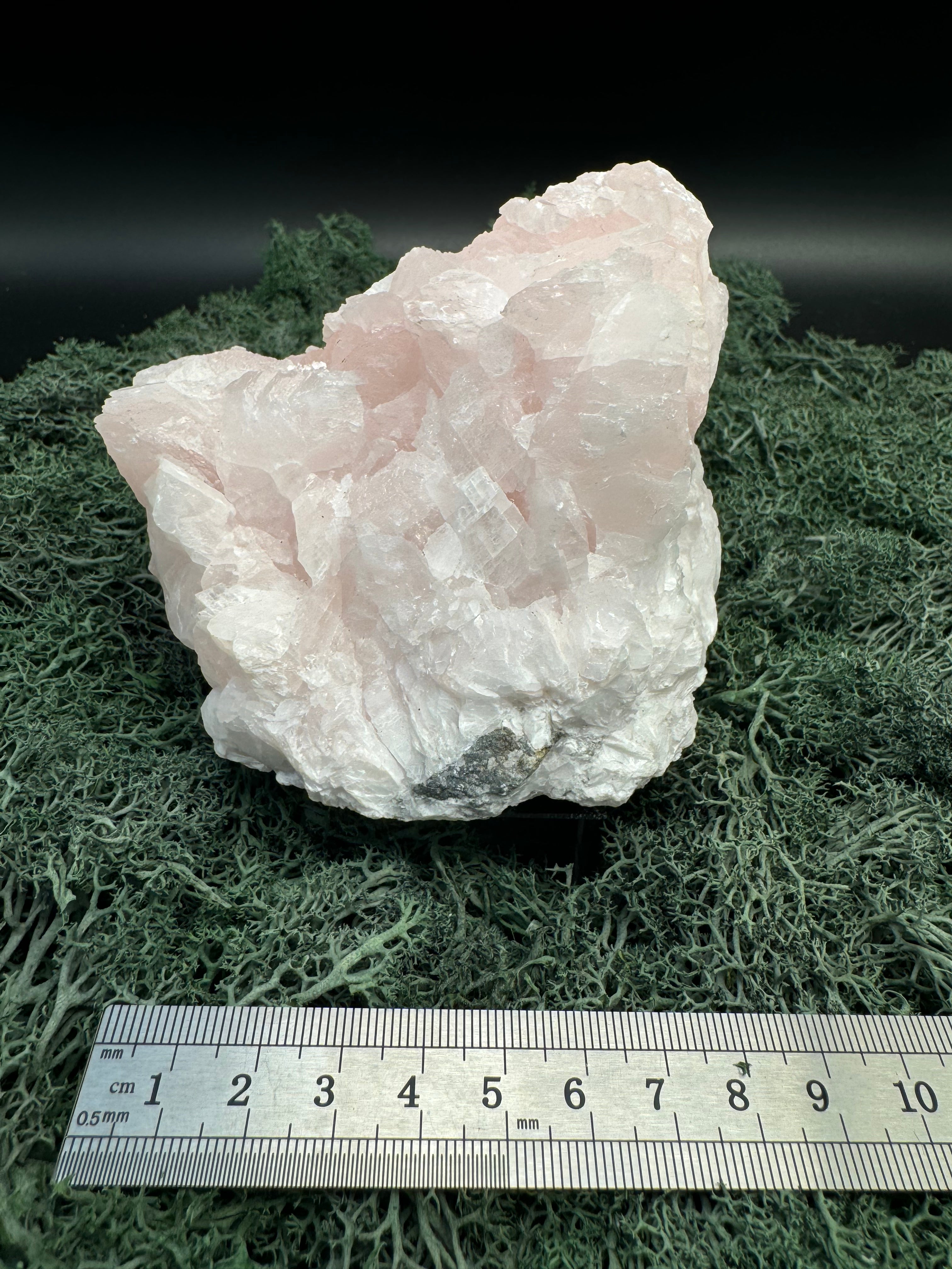 Pink Calcit Großstufe (UV Reaktiv) (1345g)-  schöne Kristallstruktur - crystal paradise