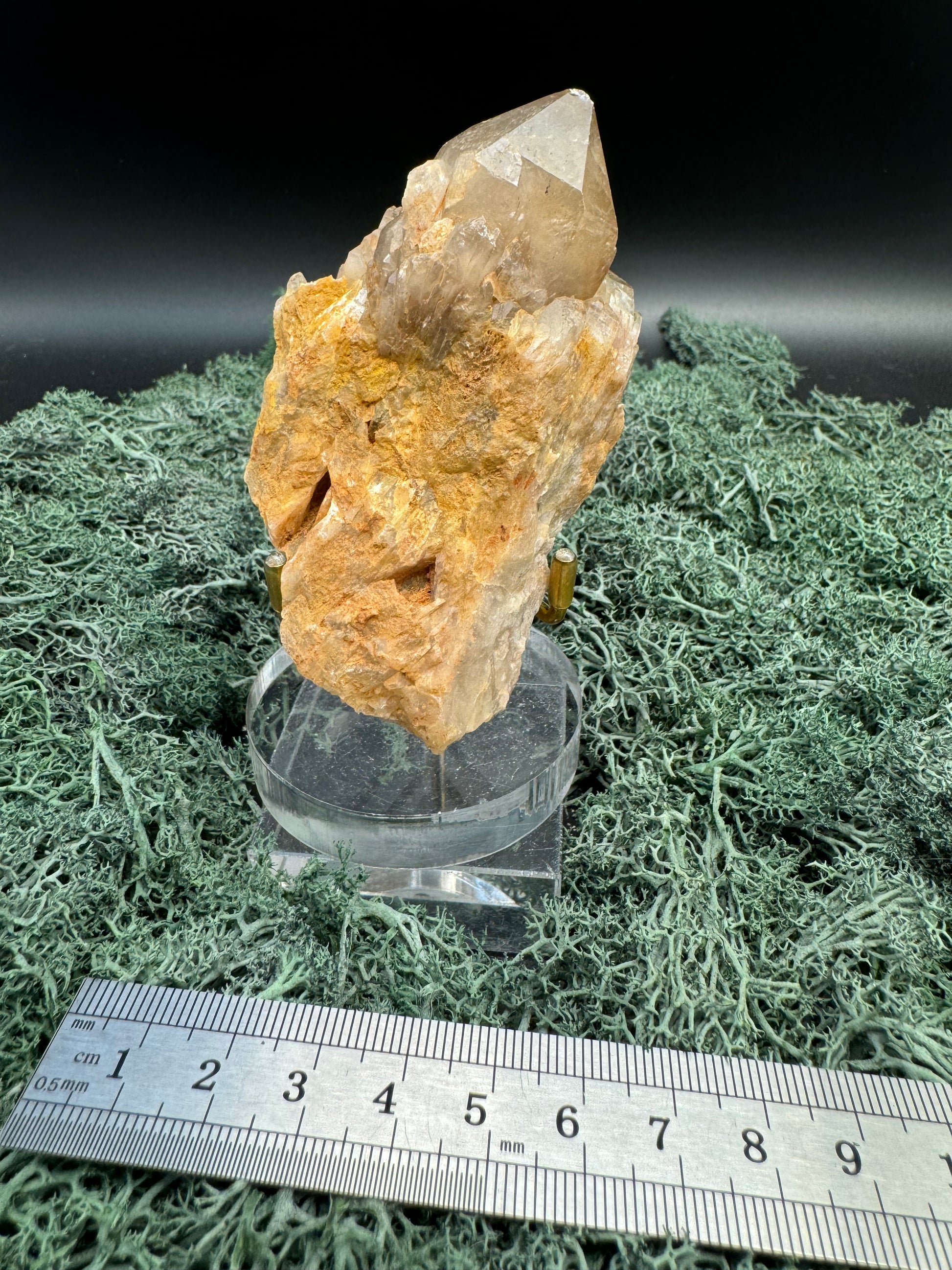 Citrin Handstufe aus Kunduluni, Kongo (176g) - schöne Kristallspitzen - crystal paradise