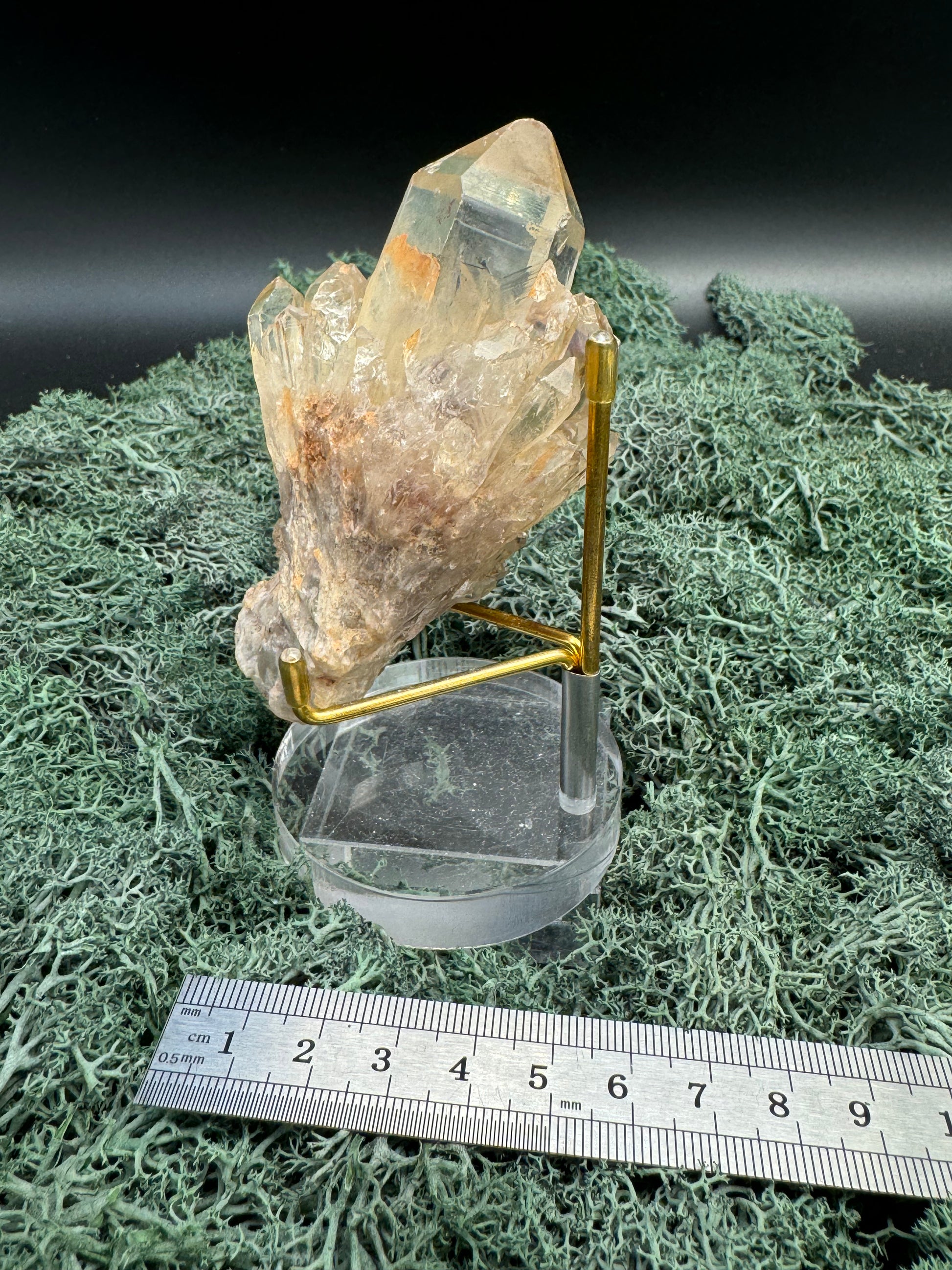 Citrin Handstufe aus Kunduluni, Kongo (204g) - schöne helle Kristallspitzen - crystal paradise