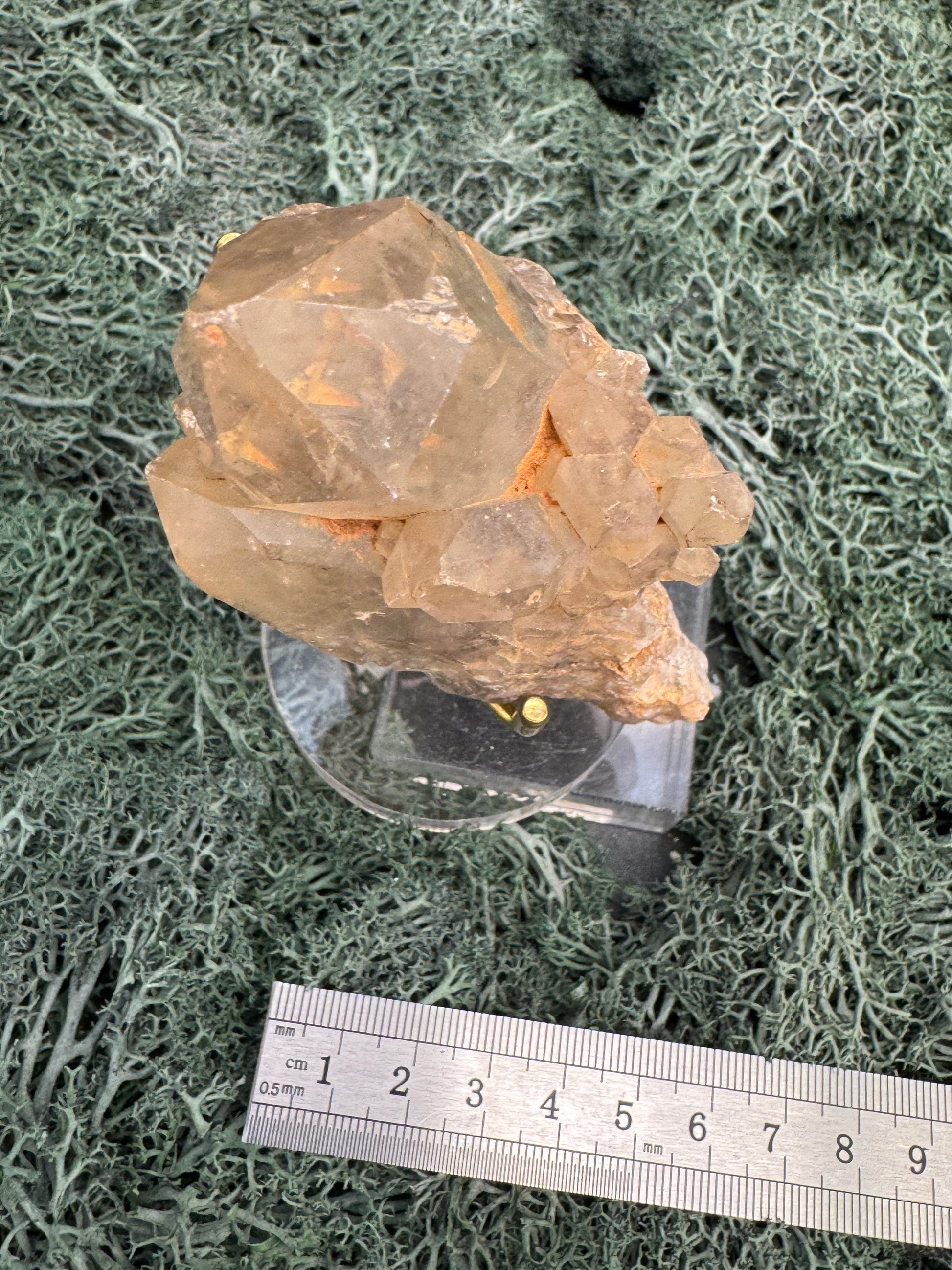 Citrin Handstufe aus Kunduluni, Kongo (204g) - schöne helle Kristallspitzen - crystal paradise