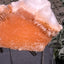 Thomsonit aus Indien (95g) - Stufe - leuchtend orange Farbe, auf Muttergestein - crystal paradise